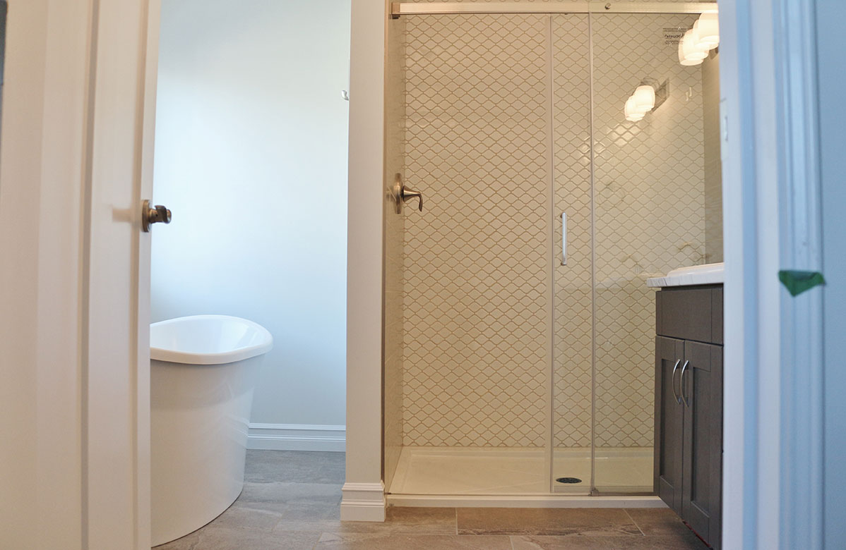 Master Ensuite with Freestanding Tub and Large Shower