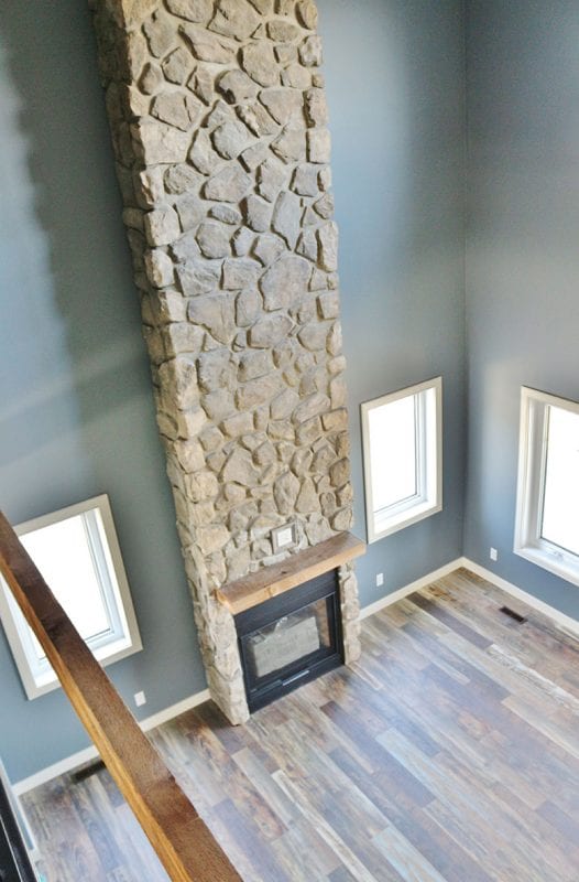 Fireplace - view from 2nd floor