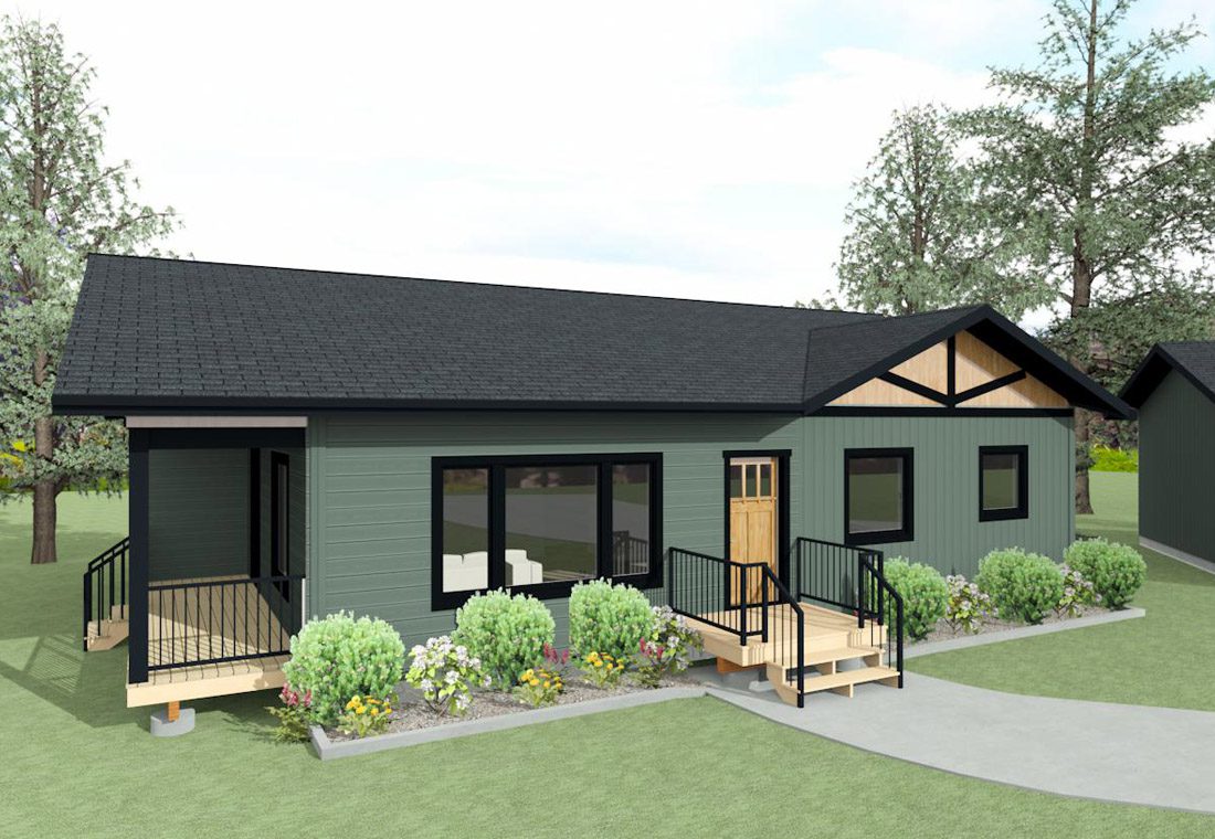 Battleford 1242 sqft exterior rendering feature image