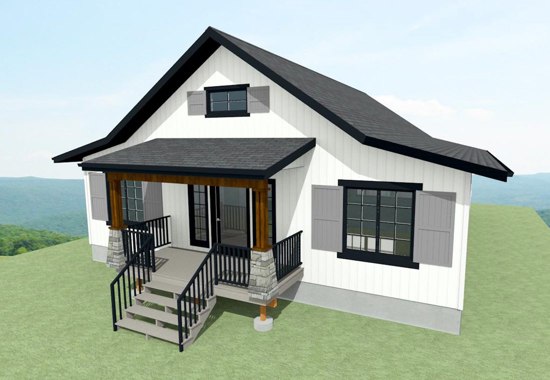 Ellisboro 1549 sq.ft. RTM home rendering by J&H Homes